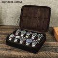 Premium Genuine Leather Watch Case – 10 Slot Luxury Storage Organizer