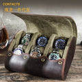 Luxury Genuine Leather Watch Storage Case for 6 Timepieces – Premium Travel & Display Organizer