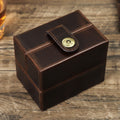 Luxury Genuine Leather Watch Storage Box – Premium Travel Organizer for Watches