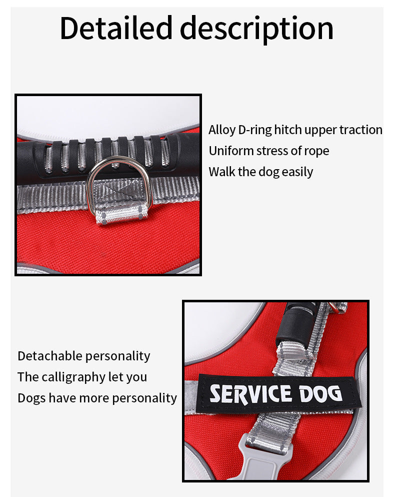 AyalaPet Tactical Dog Harness - Heavy Duty No-Pull Pet Vest with Handle, Reflective & Adjustable for Outdoor Adventure